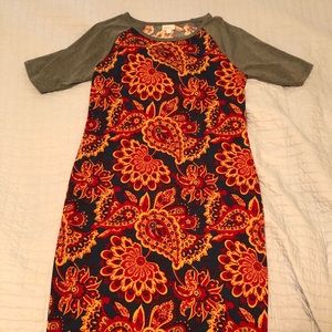 Paisley Orange & Blue LulaRoe dress
